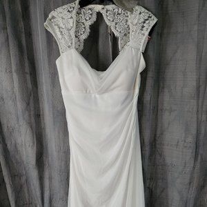 White Chiffon Prom/Wedding Dress